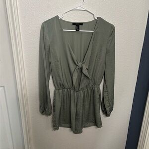 Forever 21 Olive Romper